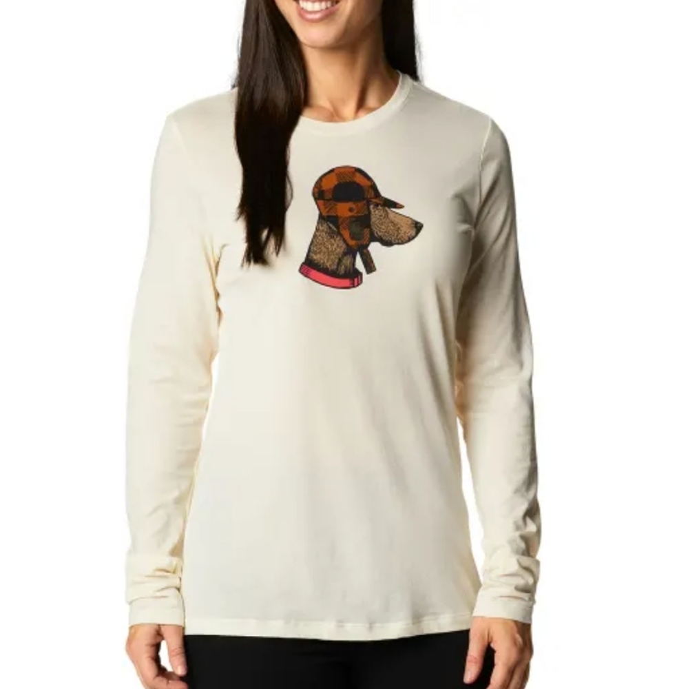 COLUMBIA hidden haven dog cream colored long sleeve top NWT